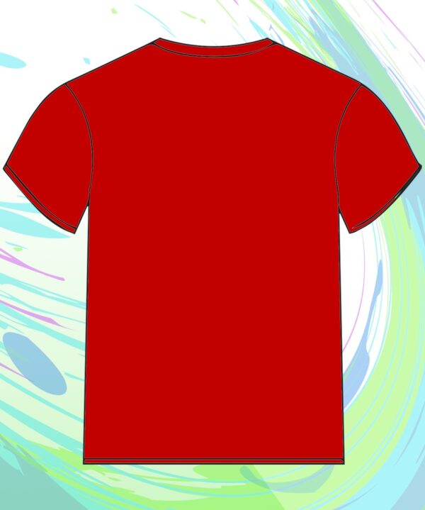 TT28 Mens Gym Workout Shirt S/S Red - Image 2