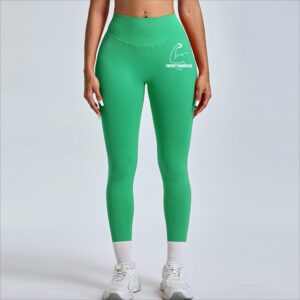 TT28 Womens 3/4 Leggings Crop Material Green